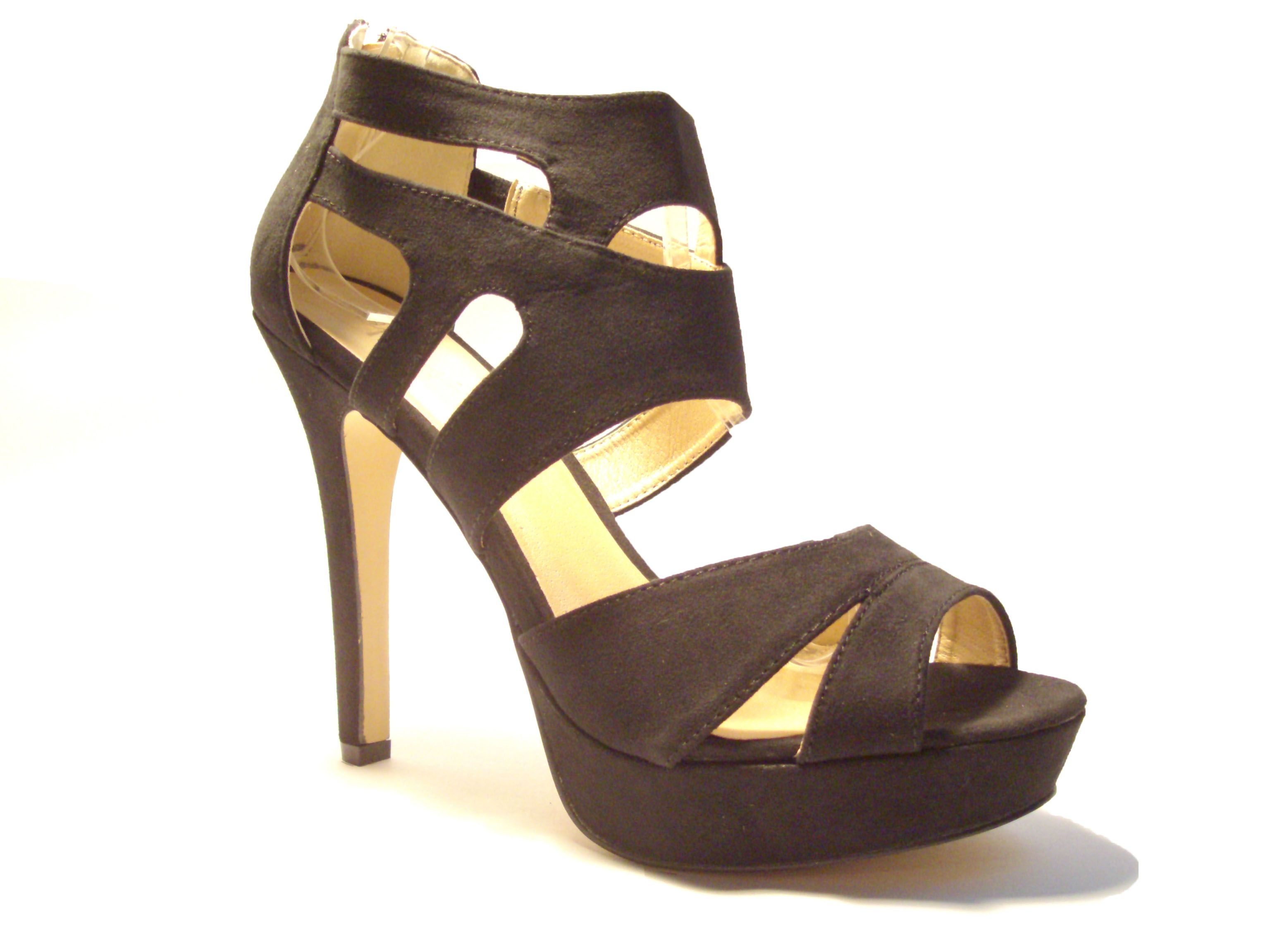 sandali fasce nero
