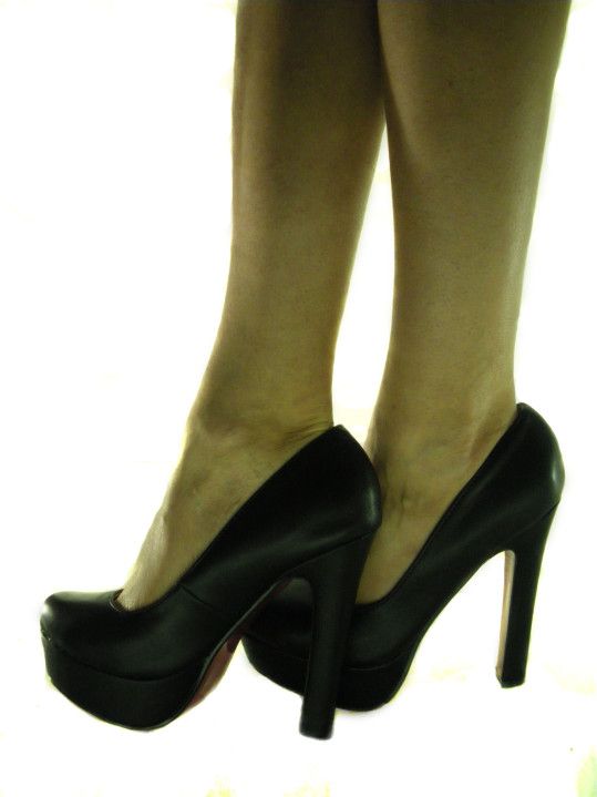 Scarpe Donna Decolte con Plateau Pelle Nero Tacco Spillo 13 (7) Scarpe Donna Decolte con Plateau Pelle Nero Tacco Spillo 13 (7)