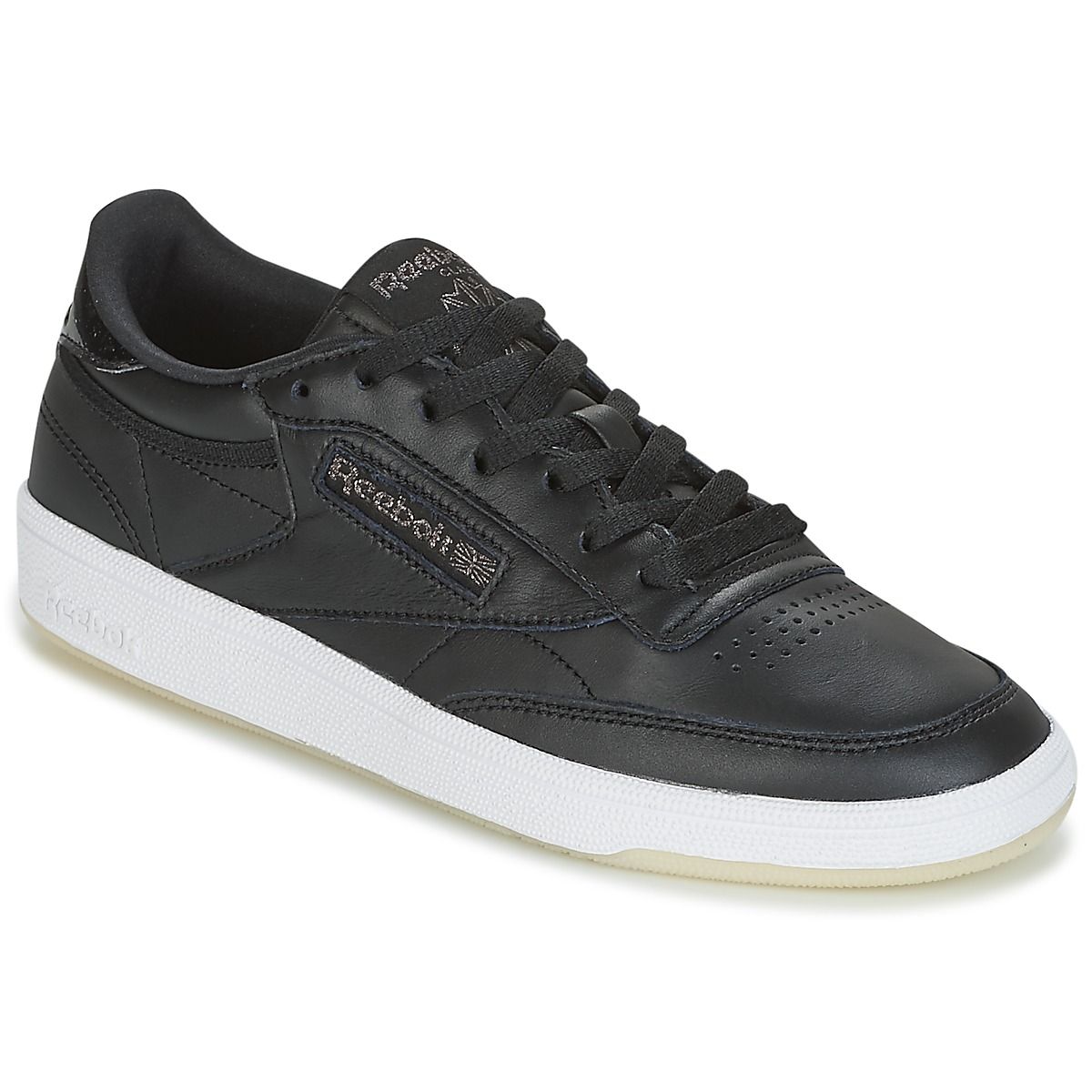 reebok club c bambino nero