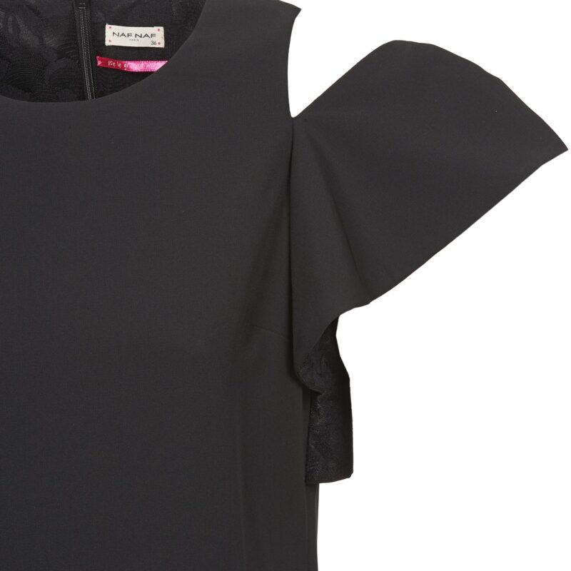 Abito corto  Naf Naf  X-KARLI  Nero -  Abiti corti Donna - 5