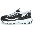Skechers D'LITES Schwarze Low-Sneaker f&uuml;r Damen - Gr&ouml;&szlig;e 4