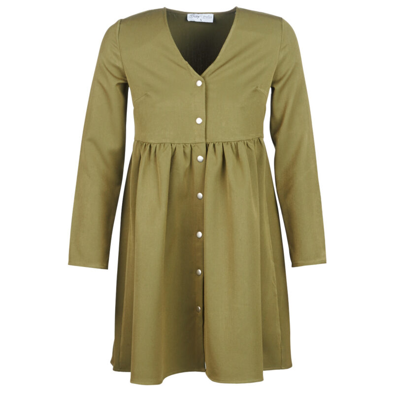 Abito corto Betty London J.PRETTY TIME Kaki Abiti corti Donna - 1