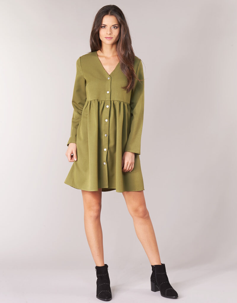 Abito corto Betty London J.PRETTY TIME Kaki Abiti corti Donna - 2