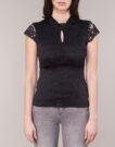 blusa Morgan Blusas negras DNEMA para mujer - 4