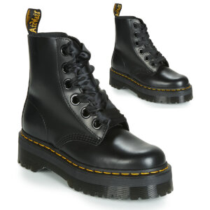 Dr. Martens  MOLLY BLACK BUTTERO  Nero -  Stivaletti Donna