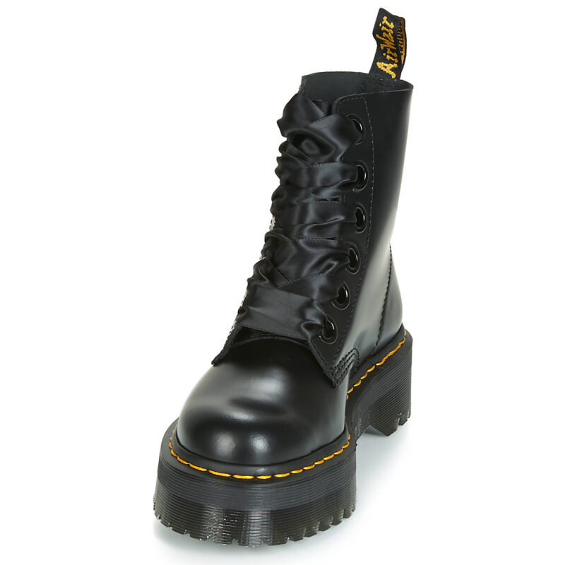 Dr. Martens MOLLY BLACK BUTTERO Schwarze Damen-Ankle-Boots - Gr&ouml;&szlig;e 3