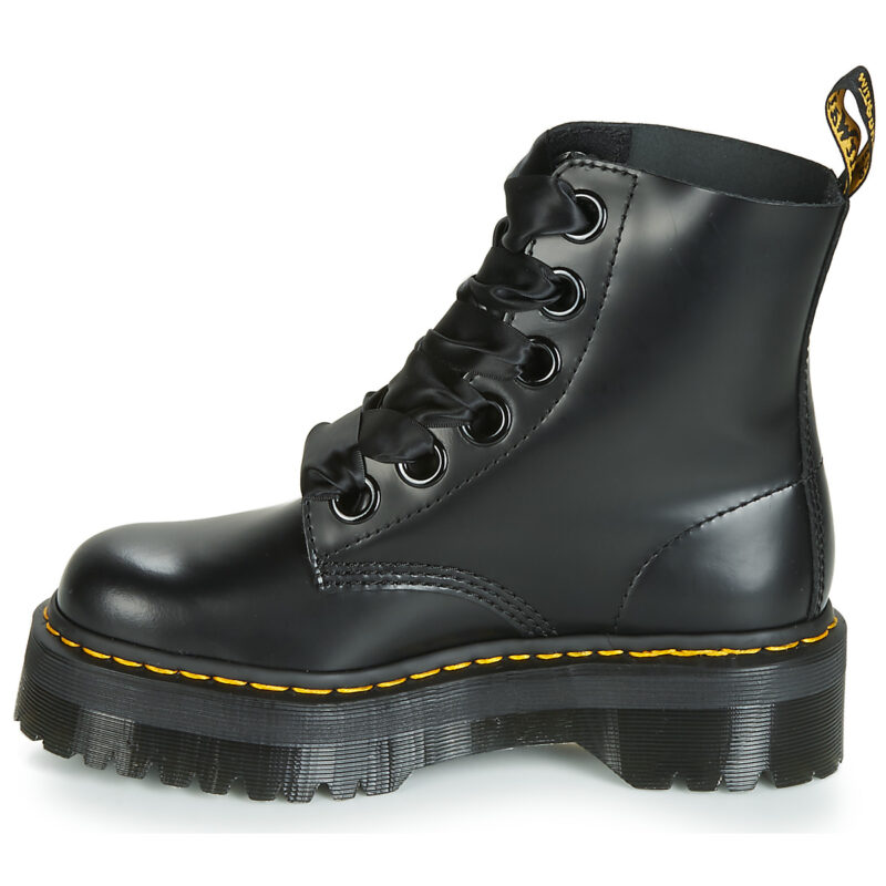 Dr. Martens MOLLY BLACK BUTTERO Schwarze Damen-Ankle-Boots - Gr&ouml;&szlig;e 4