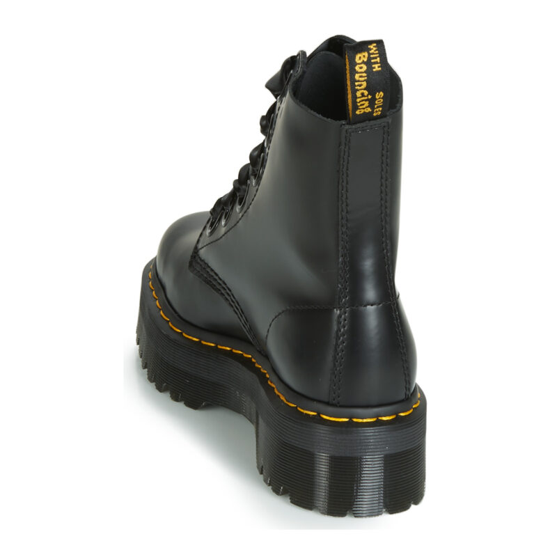 Dr. Martens MOLLY BLACK BUTTERO Schwarze Damen-Ankle-Boots - Gr&ouml;&szlig;e 5