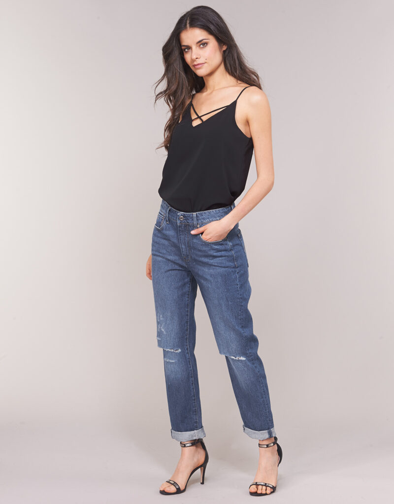 Jeans boyfriend G-Star Raw 3302 SADDLE MID BOYFRIEND Blu Jeans boyfriend Donna - 3