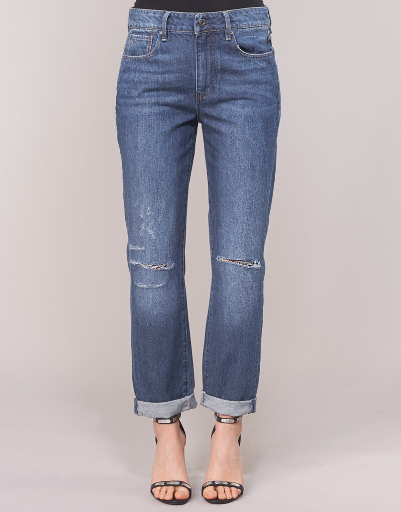 Jeans boyfriend G-Star Raw 3302 SADDLE MID BOYFRIEND Blu Jeans boyfriend Donna - 4