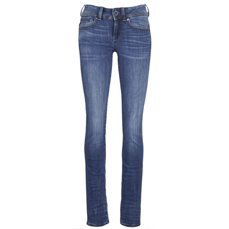 Jeans  G-Star Raw  MIDGE SADDLE MID STRAIGHT  Blu Jeans Donna - 1