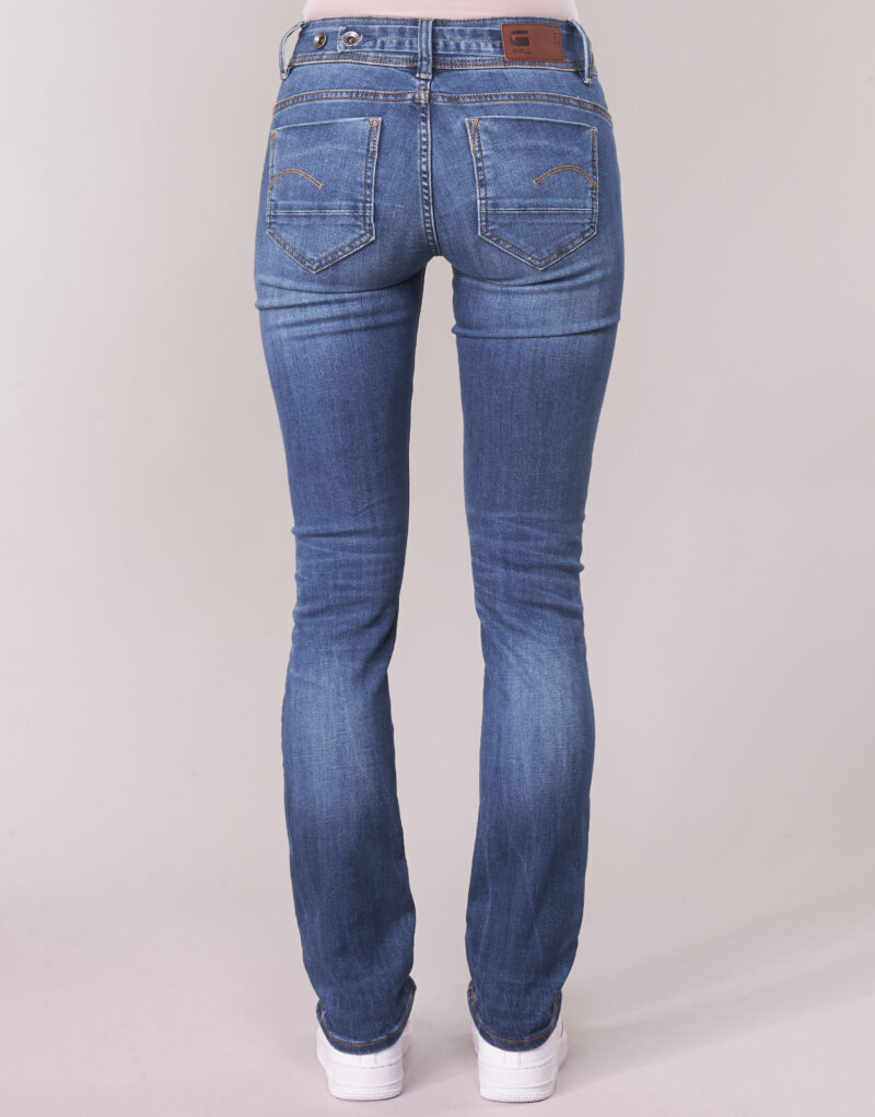 Jeans  G-Star Raw  MIDGE SADDLE MID STRAIGHT  Blu Jeans Donna - 5