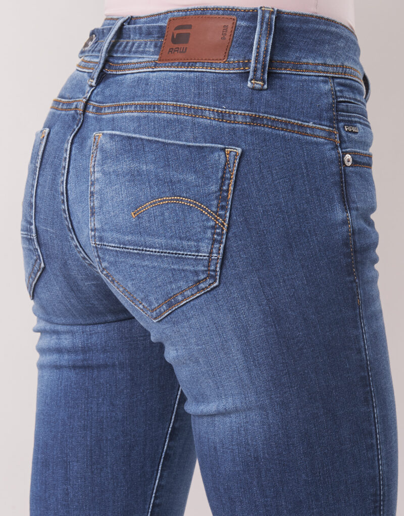 Jeans  G-Star Raw  MIDGE SADDLE MID STRAIGHT  Blu Jeans Donna - 6