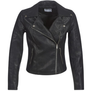Giacca in pelle  Noisy May  NMREBEL  Nero -   Giacche in pelle Donna