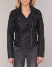 Giacca in pelle Noisy May NMREBEL Nero Giacche in pelle Donna - 4