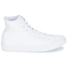 Converse  ALL STAR MONOCHROME CUIR HI  Bianco -  Sneakers alte Uomo - 2