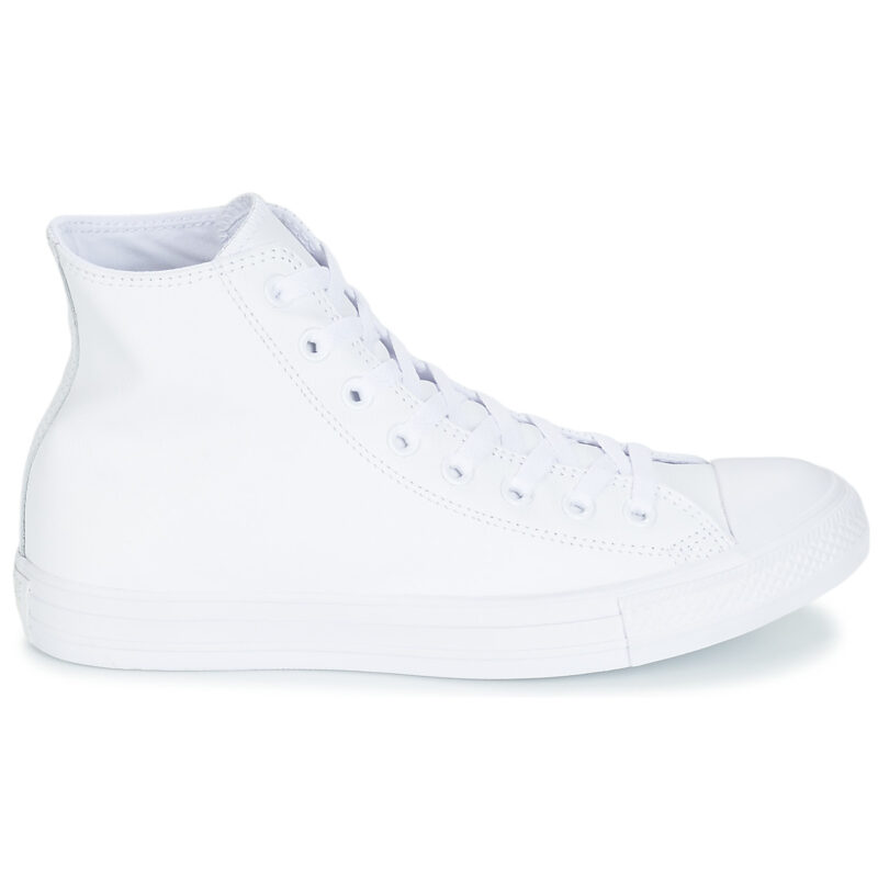 Converse  ALL STAR MONOCHROME CUIR HI  Bianco -  Sneakers alte Uomo - 2
