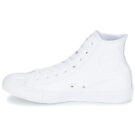 Converse  ALL STAR MONOCHROME CUIR HI  Bianco -  Sneakers alte Uomo - 4