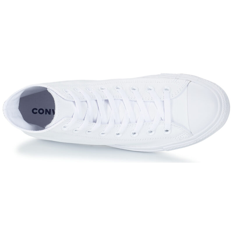 Converse  ALL STAR MONOCHROME CUIR HI  Bianco -  Sneakers alte Uomo - 6