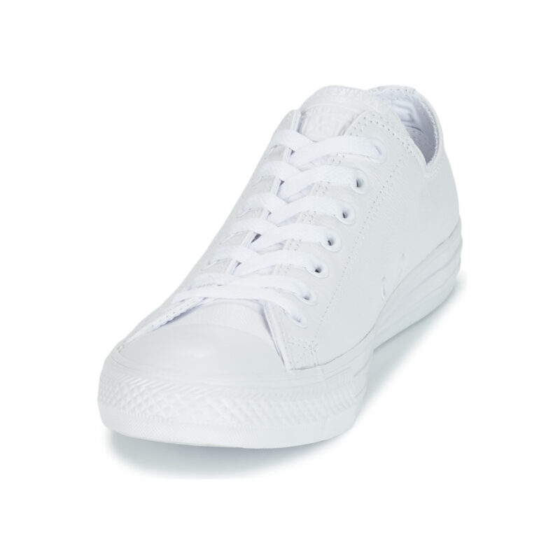 Converse ALL STAR MONOCHROME CUIR OX Wei&szlig;e Herren-Sneaker - Gr&ouml;&szlig;e 3