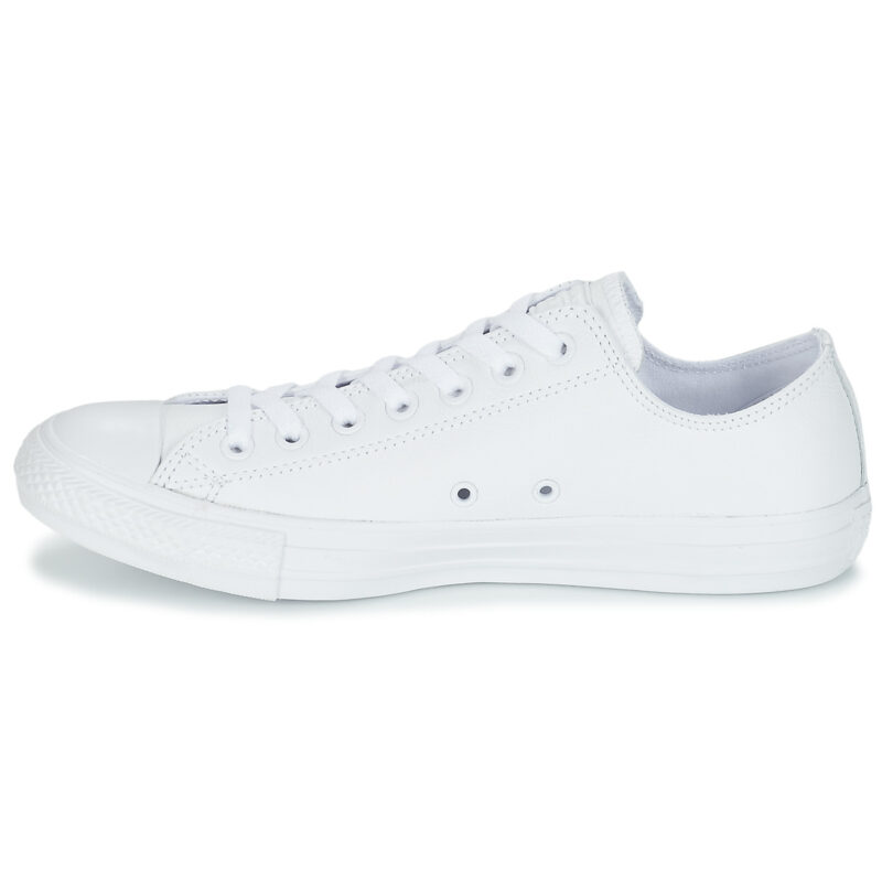Converse ALL STAR MONOCHROME CUIR OX Wei&szlig;e Herren-Sneaker - Gr&ouml;&szlig;e 4