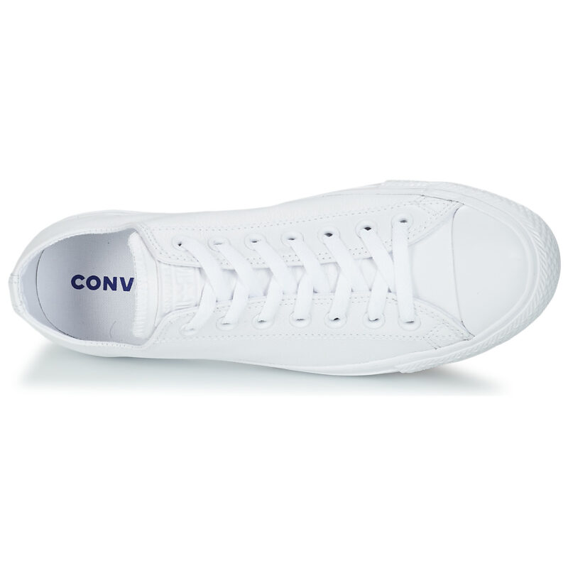 Converse ALL STAR MONOCHROME CUIR OX Wei&szlig;e Herren-Sneaker - Gr&ouml;&szlig;e 6