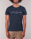 T-shirt Tommy Hilfiger TOMMY FLAG HILFIGER TEE Blu T-shirt maniche corte Uomo - 4