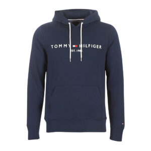 Felpe con cappuccio  Tommy Hilfiger  TOMMY LOGO HOODY  Blu -  Felpe con cappuccio Abbigliamento Uomo