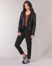 Leather jacketelle Only ONLGEMMA Black Jackets in pelle Donna - 3