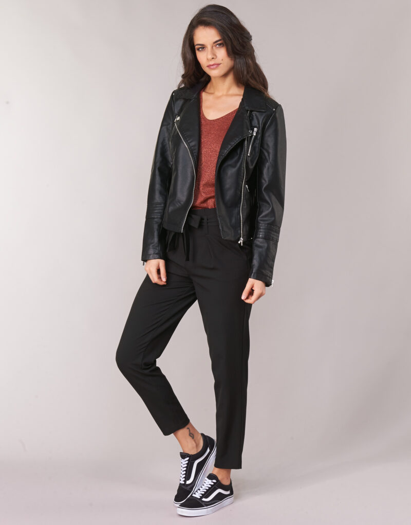Leather jacketelle Only ONLGEMMA Black Jackets in pelle Donna - 3