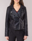 Leather jacketelle Only ONLGEMMA Black Jackets in pelle Donna - 4
