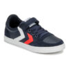 hummel SLIMMER STADIL LEATHER LOW JR Blu Sneakers Bambino