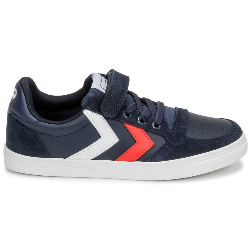 hummel SLIMMER STADIL LEATHER LOW JR Blu Sneakers Bambino - 2