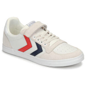 hummel SLIMMER STADIL LEATHER LOW JR Bianco - Sneakers Bambino