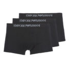 Boxeur Emporio Armani CC722 - Lot de 3 boxers noirs pour homme - 1
