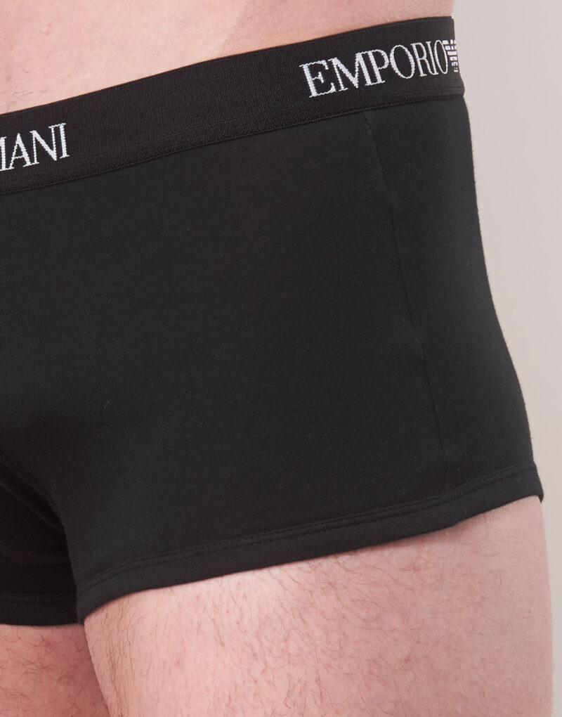 Boxeur Emporio Armani CC722 - Lot de 3 boxers noirs pour homme - 6