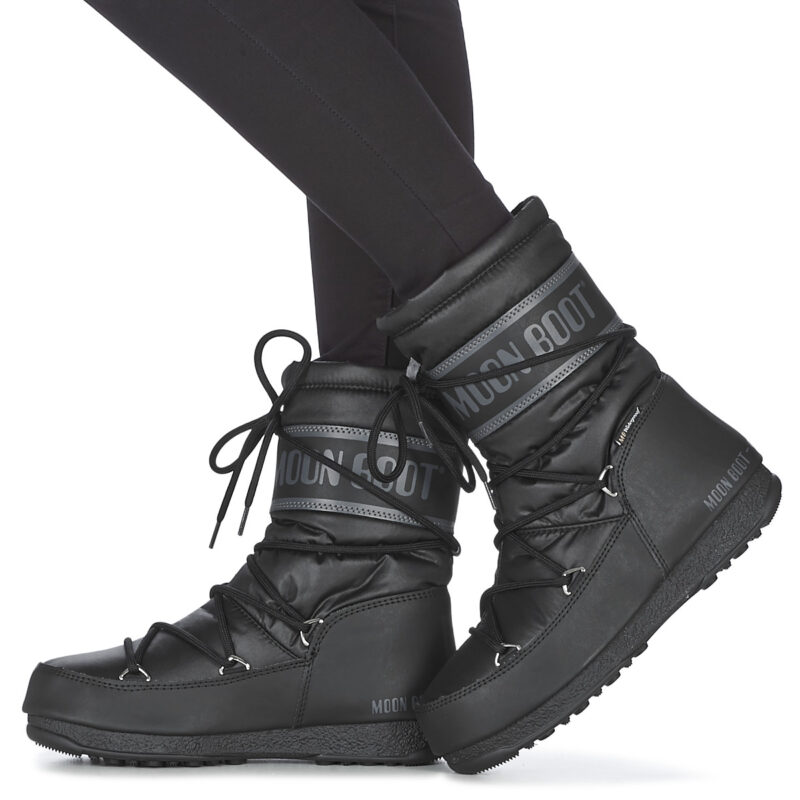 Moon Boot  MOON BOOT MID NYLON WP  Nero Scarpe da neve Donna - 8