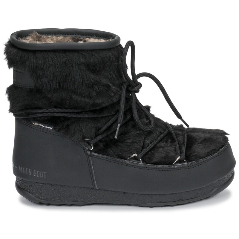 Moon Boot MOON BOOT MONACO LOW FUR WP Nero Scarpe da neve Donna - 2
