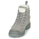 Palladium PAMPA HI ZIP WL Graue Damen-Ankle-Boots - Gr&ouml;&szlig;e 3