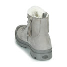 Palladium PAMPA HI ZIP WL Graue Damen-Ankle-Boots - Gr&ouml;&szlig;e 5