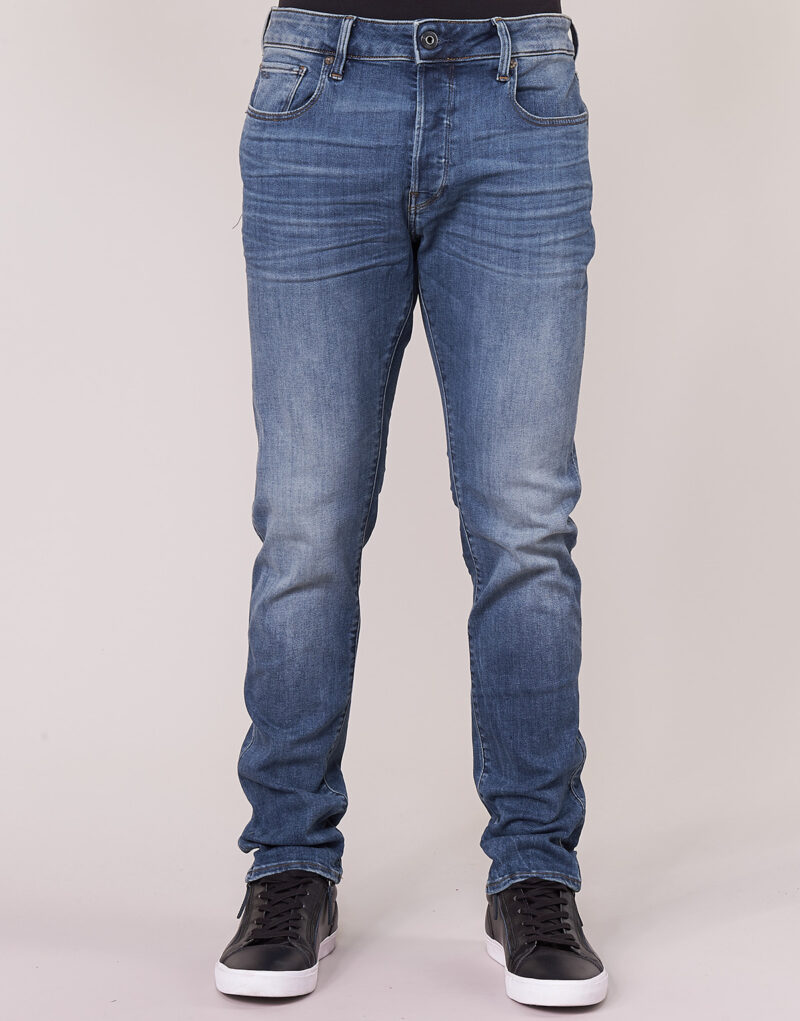 Vaqueros ajustados G-Star Raw 3301 SLIM Pantalones vaqueros ajustados azules para hombre - 4