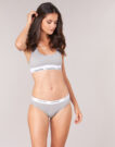 B&uuml;stenhalter Calvin Klein Jeans Moderner ungef&uuml;tterter Baumwoll-Bralette, grauer BH f&uuml;r Damen - 2