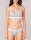 B&uuml;stenhalter Calvin Klein Jeans Moderner ungef&uuml;tterter Baumwoll-Bralette, grauer BH f&uuml;r Damen - 4
