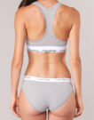 B&uuml;stenhalter Calvin Klein Jeans Moderner ungef&uuml;tterter Baumwoll-Bralette, grauer BH f&uuml;r Damen - 5