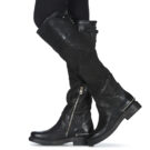 Airstep / A.S.98 BRET HIGH Nero Stivali a metà coscia Donna - 8