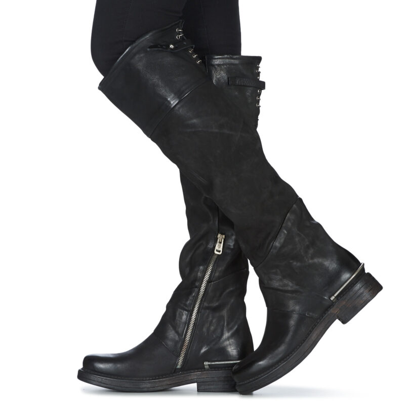 Airstep / A.S.98 BRET HIGH Nero Stivali a metà coscia Donna - 8