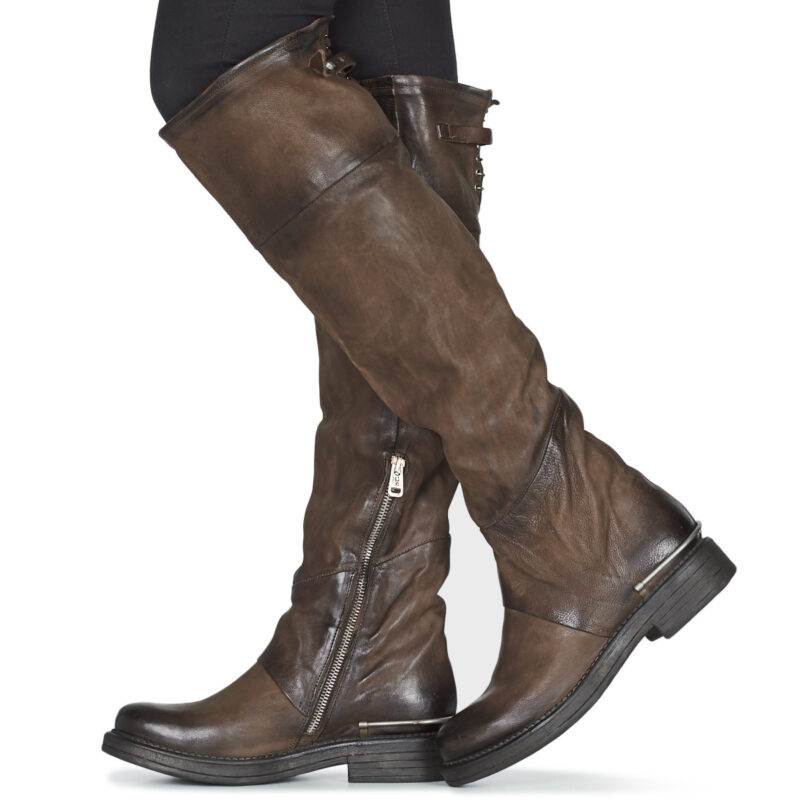 Airstep / A.S.98 BRET HIGH Marrone Stivali a metà coscia Donna - 8