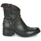 Airstep / AS98 OPEA STUDS Schwarze Damen-Ankle-Boots - Gr&ouml;&szlig;e 2