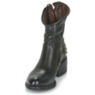 Airstep / AS98 OPEA STUDS Schwarze Damen-Ankle-Boots - Gr&ouml;&szlig;e 3