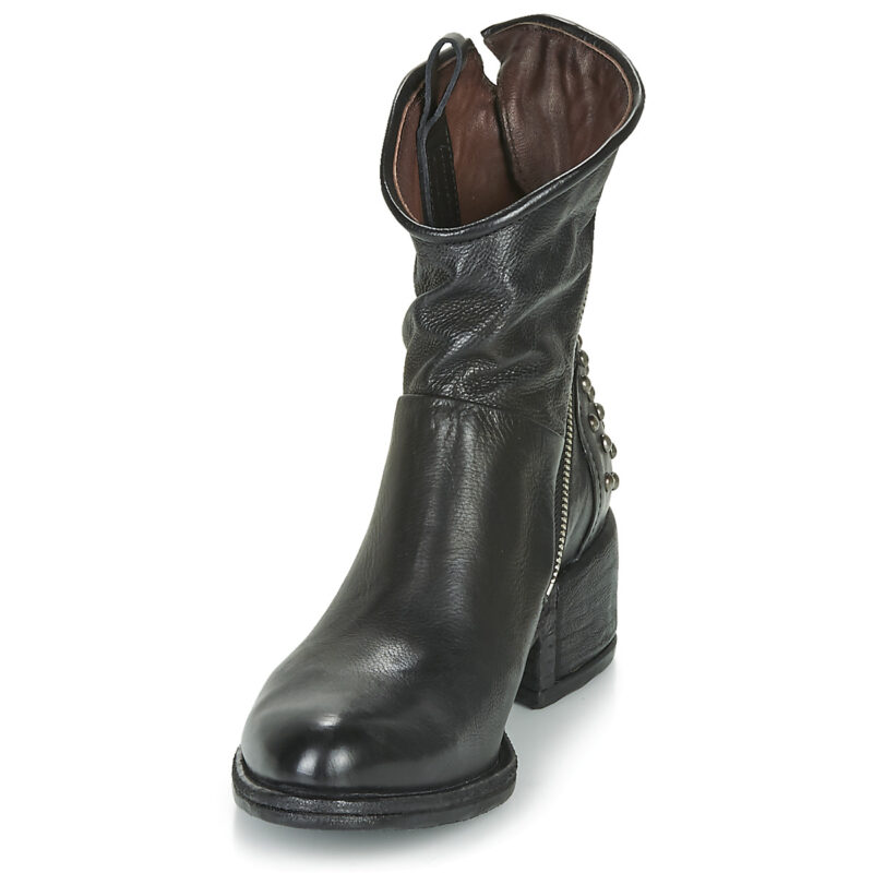 Airstep / AS98 OPEA STUDS Schwarze Damen-Ankle-Boots - Gr&ouml;&szlig;e 3